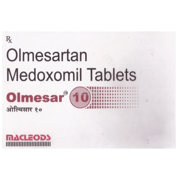 olmesar 10mg tablet 15's